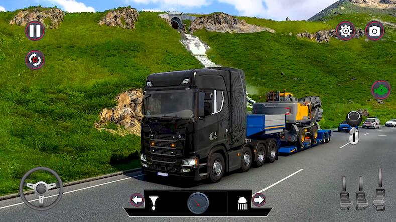 Скачать взломанную Truck Simulator Euro Truck 3d [Много денег] MOD apk на Андроид