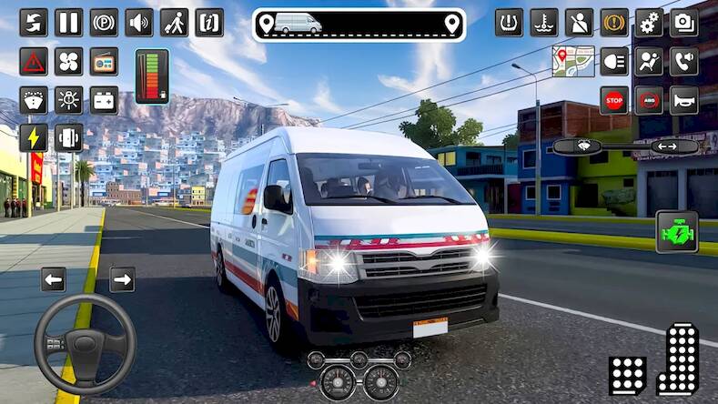 Скачать взломанную Van Simulator Games Indian Van [Много денег] MOD apk на Андроид