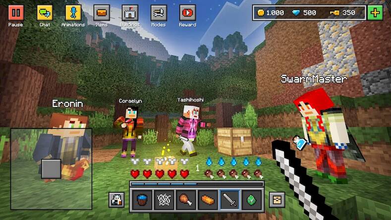 Скачать взломанную Block World 3D: Craft & Build [Мод меню] MOD apk на Андроид