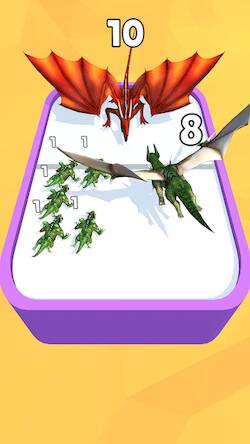 Скачать взломанную Merge Master: Dinosaur Monster [Мод меню] MOD apk на Андроид