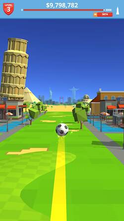Скачать взломанную Soccer Kick [Много денег] MOD apk на Андроид
