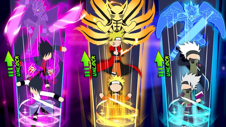 Скачать взломанную Stickman Ninja - 3v3 Battle [Много монет] MOD apk на Андроид