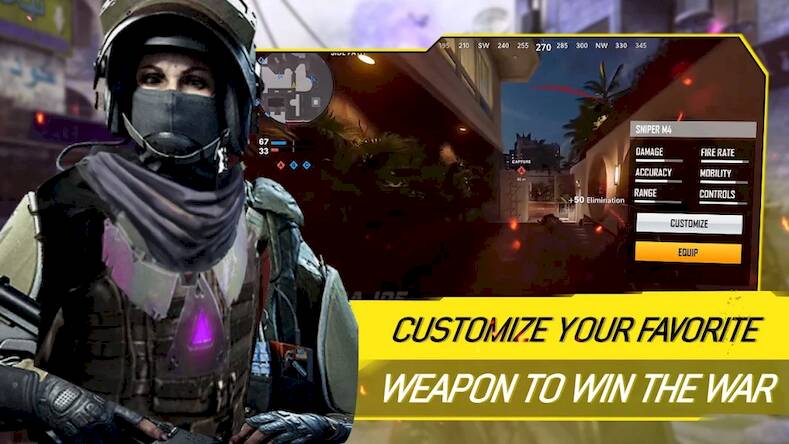 Скачать взломанную Call of Ops WW Duty [Много денег] MOD apk на Андроид