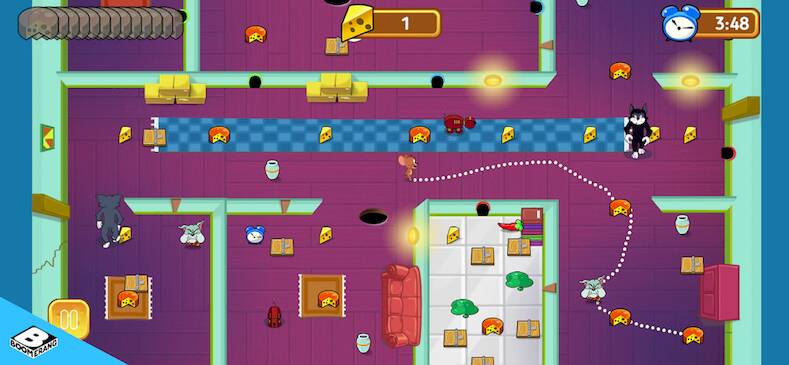 Скачать взломанную Tom & Jerry: Mouse Maze [Бесплатные покупки] MOD apk на Андроид