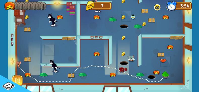 Скачать взломанную Tom & Jerry: Mouse Maze [Бесплатные покупки] MOD apk на Андроид
