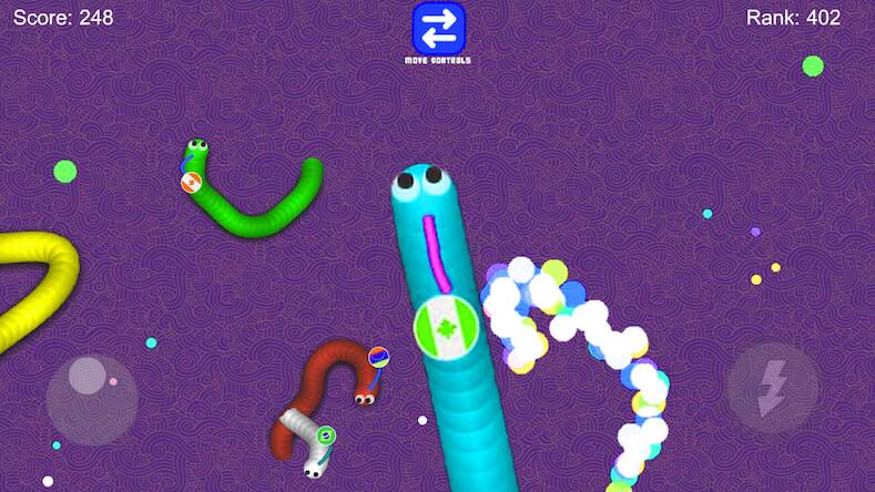 Скачать взломанную Worms Snake Zone Battle .io [Мод меню] MOD apk на Андроид