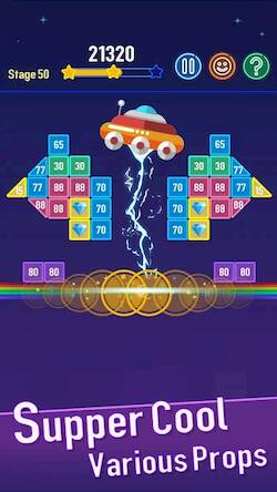 Скачать взломанную Balls Bricks Breaker 4 [Бесплатные покупки] MOD apk на Андроид