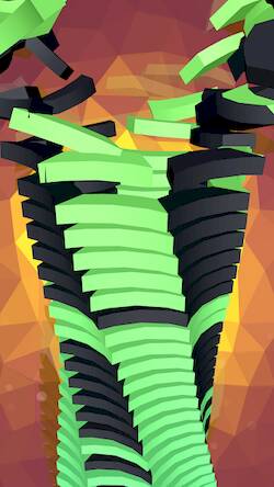 Скачать взломанную Drop Stack Ball - Helix Crash [Бесплатные покупки] MOD apk на Андроид