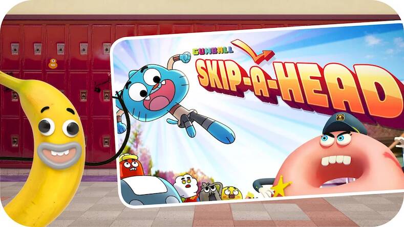Скачать взломанную Skip-A-Head - Gumball [Бесплатные покупки] MOD apk на Андроид