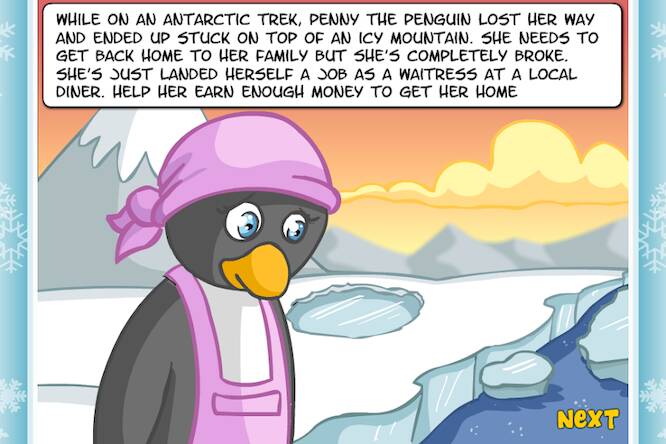 Скачать взломанную Penguin Diner: Restaurant Dash [Бесплатные покупки] MOD apk на Андроид