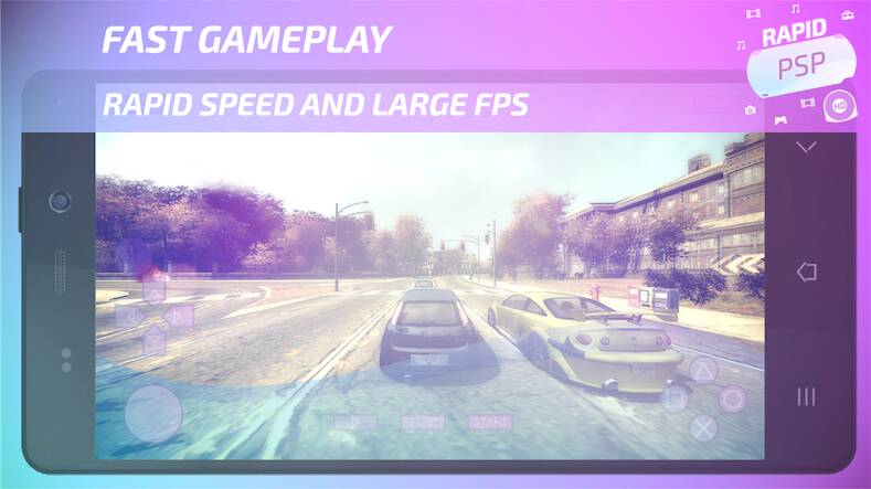 Скачать взломанную Rapid PSP Emulator for PSP Gam [Много денег] MOD apk на Андроид