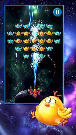 Скачать взломанную Chicken Shooter: Galaxy Attack [Много денег] MOD apk на Андроид