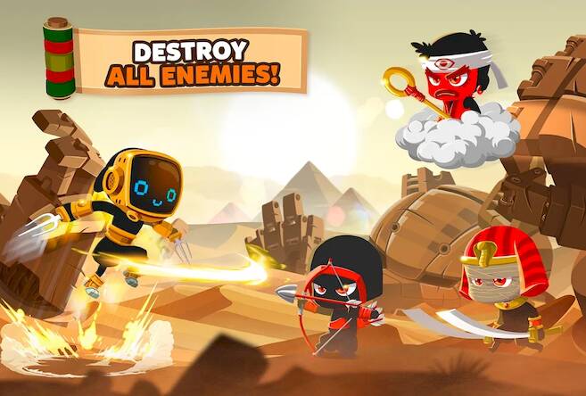 Скачать взломанную Ninja Dash Run - Offline Game [Много денег] MOD apk на Андроид