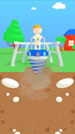Скачать взломанную Dig The Ground [Много денег] MOD apk на Андроид