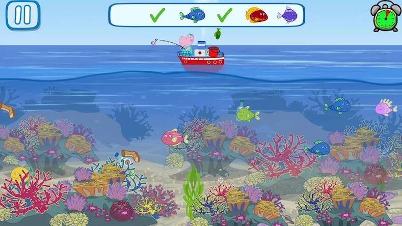 Скачать взломанную Funny Kids Fishing Games [Много монет] MOD apk на Андроид