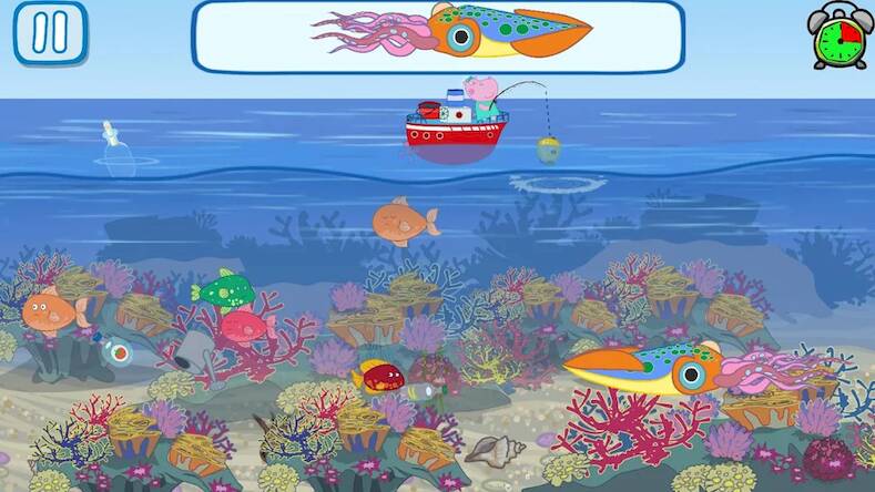 Скачать взломанную Funny Kids Fishing Games [Много монет] MOD apk на Андроид