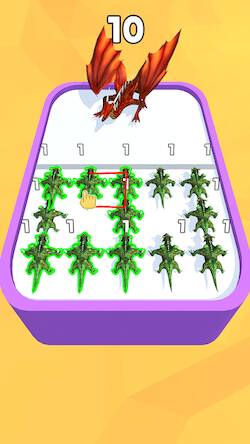 Скачать взломанную Merge Master: Dinosaur Monster [Много денег] MOD apk на Андроид