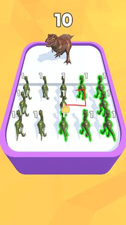 Скачать взломанную Merge Master: Dinosaur Monster [Много денег] MOD apk на Андроид