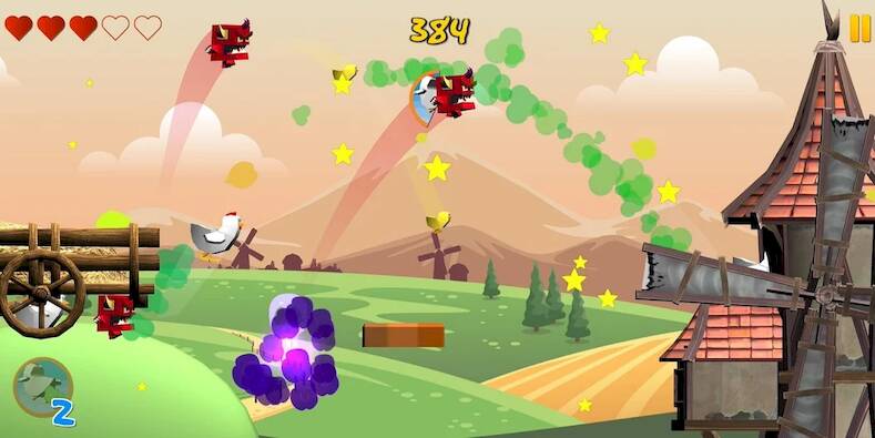 Скачать взломанную Chicken Pong [Бесплатные покупки] MOD apk на Андроид