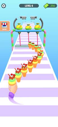 Скачать взломанную Ice Cream Stack Games Runner [Бесплатные покупки] MOD apk на Андроид