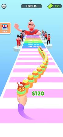 Скачать взломанную Ice Cream Stack Games Runner [Бесплатные покупки] MOD apk на Андроид