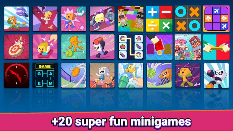Скачать взломанную 2 Player Games: Block Party [Много монет] MOD apk на Андроид