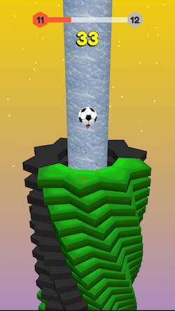 Скачать взломанную Stack Ball Crash 3d [Бесплатные покупки] MOD apk на Андроид