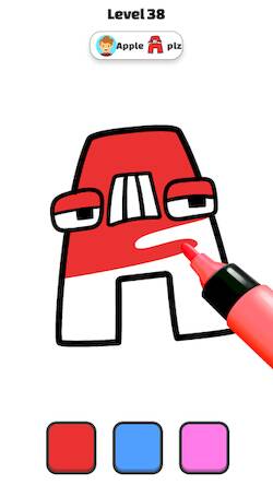 Скачать взломанную Coloring Alphabet Lore [Бесплатные покупки] MOD apk на Андроид