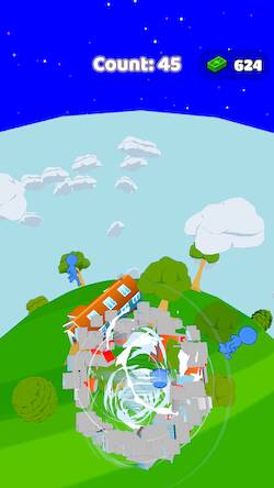 Скачать взломанную Planet Mighty Crushing Tornado [Мод меню] MOD apk на Андроид