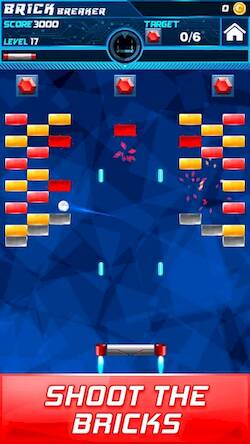 Скачать взломанную Brick Breaker Cyber [Много денег] MOD apk на Андроид