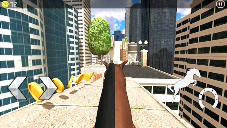 Скачать взломанную Horse Riding Rooftop [Много монет] MOD apk на Андроид