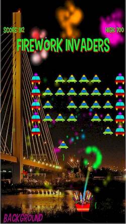 Скачать взломанную Firework Invaders [Бесплатные покупки] MOD apk на Андроид