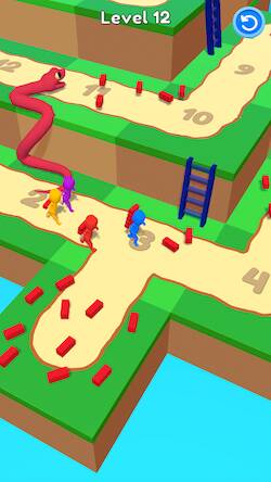 Скачать взломанную Snakes & Ladders Race [Много денег] MOD apk на Андроид