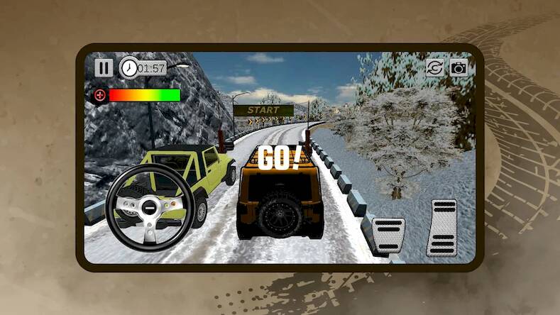 Скачать взломанную Offroad Jeep Driving [Бесплатные покупки] MOD apk на Андроид