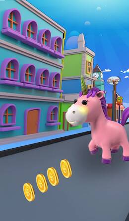Скачать взломанную Unicorn Magical Running Mania [Мод меню] MOD apk на Андроид