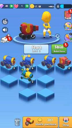Скачать взломанную Cannon Runner [Мод меню] MOD apk на Андроид