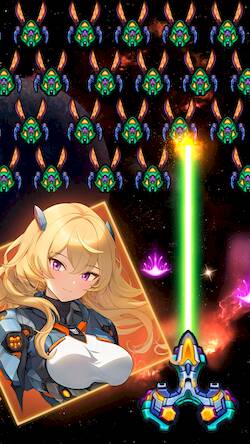 Скачать взломанную Galaxy Force: Space Shooter [Бесплатные покупки] MOD apk на Андроид