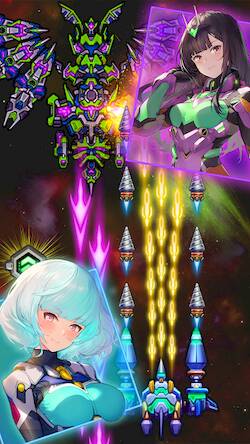 Скачать взломанную Galaxy Force: Space Shooter [Бесплатные покупки] MOD apk на Андроид