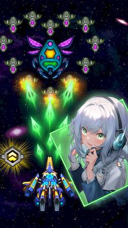 Скачать взломанную Galaxy Force: Space Shooter [Бесплатные покупки] MOD apk на Андроид