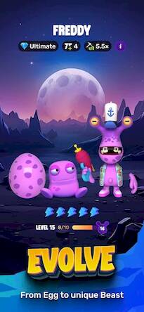 Скачать взломанную Arc8: Beasts, Battles & Games [Много денег] MOD apk на Андроид