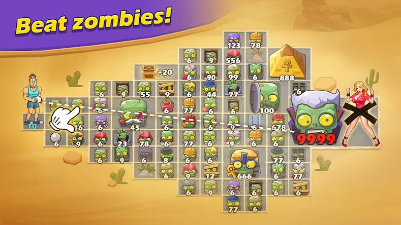 Скачать взломанную Breaker Fun 2: Zombie Brick [Много денег] MOD apk на Андроид