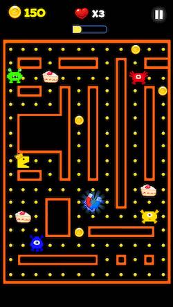 Скачать взломанную Pac Classic - Maze Escape [Бесплатные покупки] MOD apk на Андроид