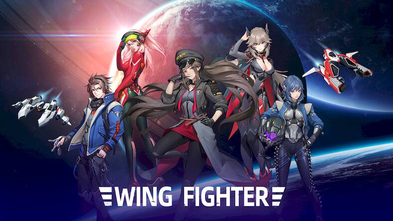 Скачать взломанную Wing Fighter [Много денег] MOD apk на Андроид