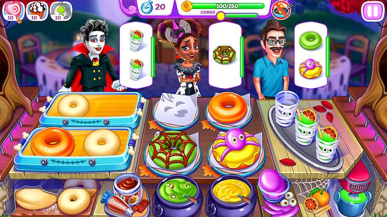Скачать взломанную Halloween Madness Cooking Game [Мод меню] MOD apk на Андроид