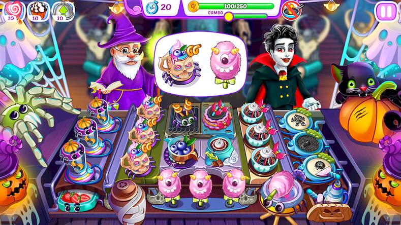 Скачать взломанную Halloween Madness Cooking Game [Мод меню] MOD apk на Андроид