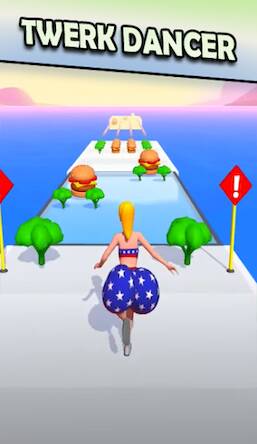 Скачать взломанную Twerk Race 3D Body Run [Много денег] MOD apk на Андроид