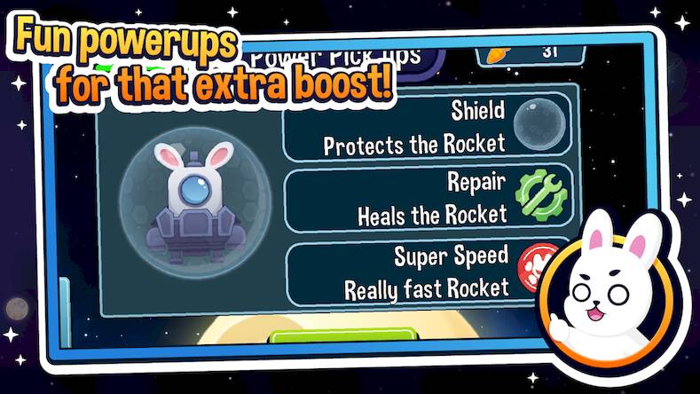 Скачать взломанную Rabbit Rocket Racing [Бесплатные покупки] MOD apk на Андроид