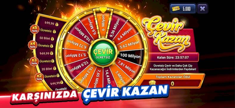 Скачать взломанную 101 Yüzbir Okey Plus [Много монет] MOD apk на Андроид