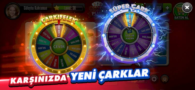 Скачать взломанную Okey Plus - En Kalabalık Okey! [Много денег] MOD apk на Андроид