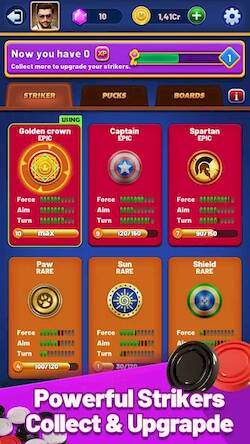 Скачать взломанную Carrom Lite-Board Offline Game [Много денег] MOD apk на Андроид